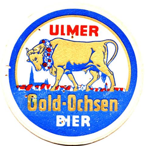 ulm ul-bw gold ochsen ochse 3a (rund215-ulmer rot-schmaler rand) 